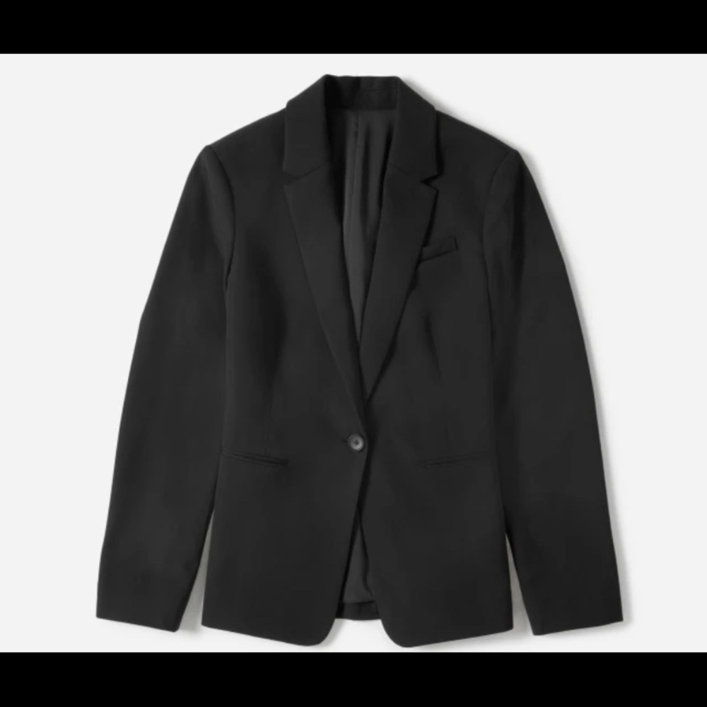 Black Everlane Italian GoWeave Classic Blazer size 12